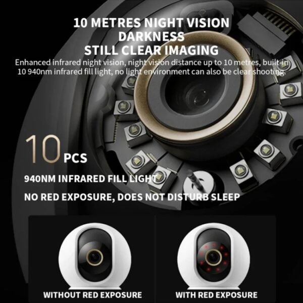 Original Xiaomi Smart Camera C700 4K 360 Viewing Angle Full-Color Night Vision AI Camera, US Plug - Image 5