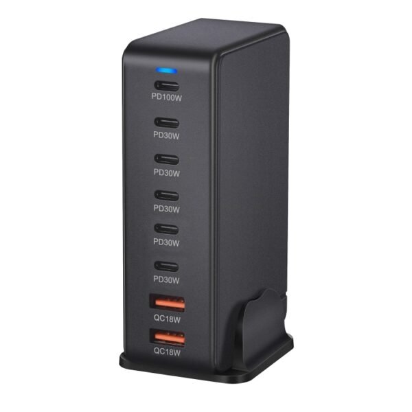 YMX-986 286W 6 Type-C, 2 USB 8-Ports Desktop Fast Charger, US Plug, UK Plug, EU Plug, AU Plug - Image 5