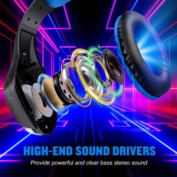 KOTION EACH GS400 Omni-directional Mic Gaming Headset, Length: About 1.9m, GS400 - Image 2