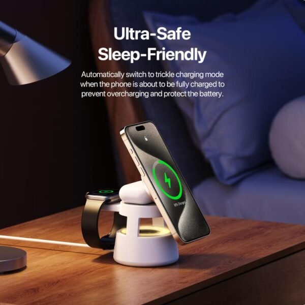 DUZZONA W23 5 in 1 Magnetic Wireless Charger with Bluetooth Speaker - Image 8