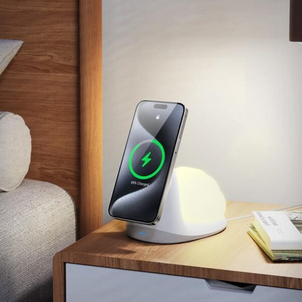 W11 Multifunctional Magnetic Wireless Charger with Night Light, W11 - Image 7