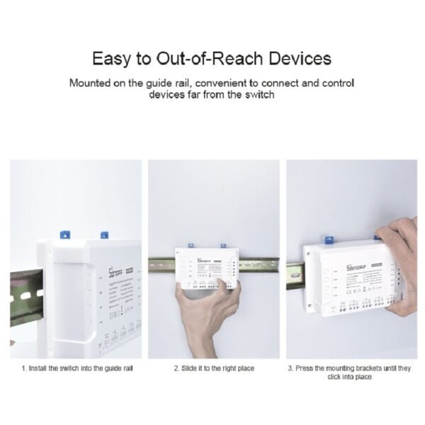 Sonoff 4CHPROR3 Mobile Phone Smart Home Switch Four-way Controller, Support Long-range Control Timing - Image 11
