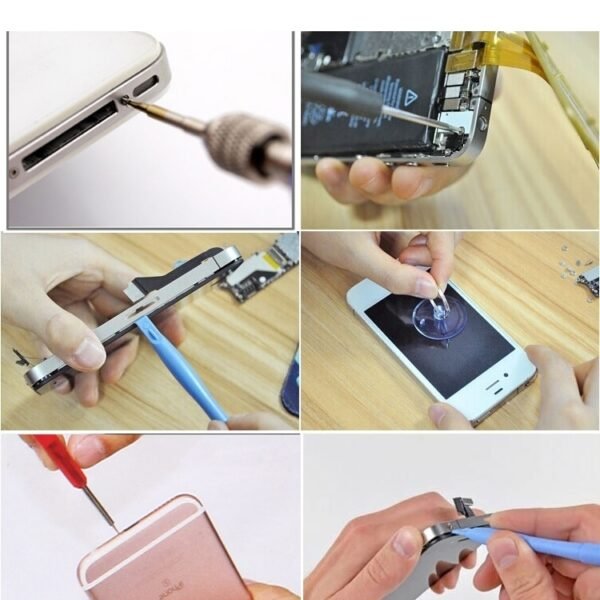K-T3601 14 in 1 (6 x Screwdriver + 1 x Tweezers + 1 x Stainless Steel Spudger + 1 x Anti-static Spudger + 3 x 146 Spudger + 1 x Suction Sucker + 1 x Triangle Opener) Profession Multi-purpose Opening Tool Set for iPhone, Samsung, Xiaomi and More Phones - Image 7