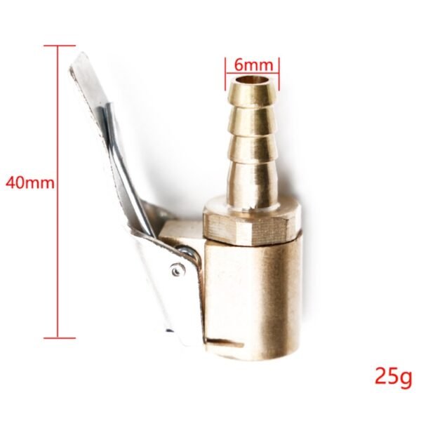 6mm Car Tyre Wheel Tire Air Chuck Inflator Pump Valve Clip Clamp Connector - Image 2