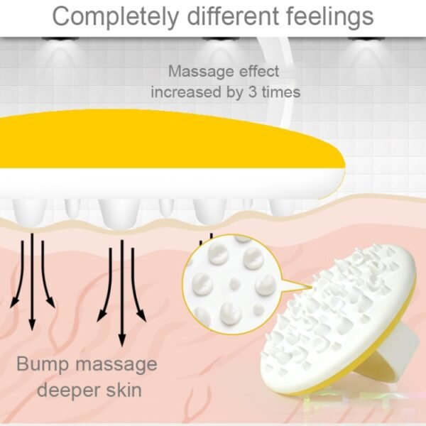 Bath Shower Body Relaxing Spa Scrub Glove Anti Cellulite Massager TPR Brush - Image 3