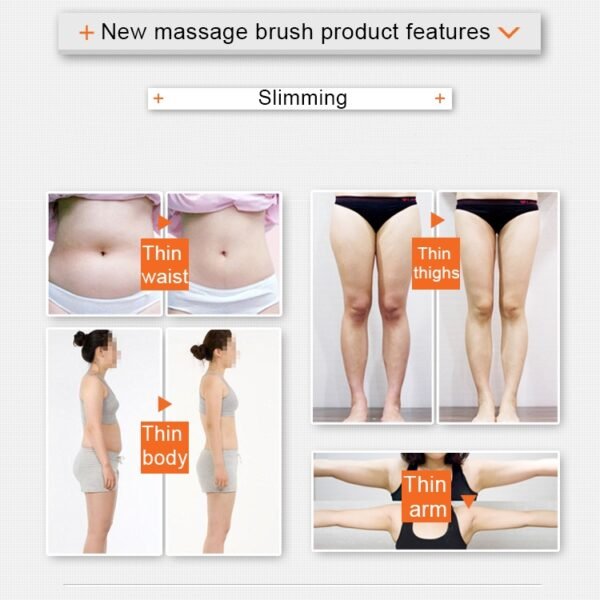 Bath Shower Body Relaxing Spa Scrub Glove Anti Cellulite Massager TPR Brush - Image 8