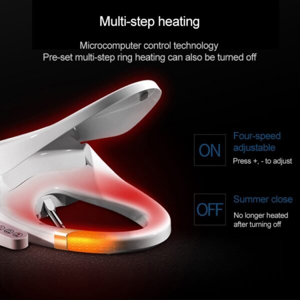 U Shape Multi-function Bathroom Automatic Cleaning Heating Intelligent Flush Toilet Cleaner Cover - Image 10