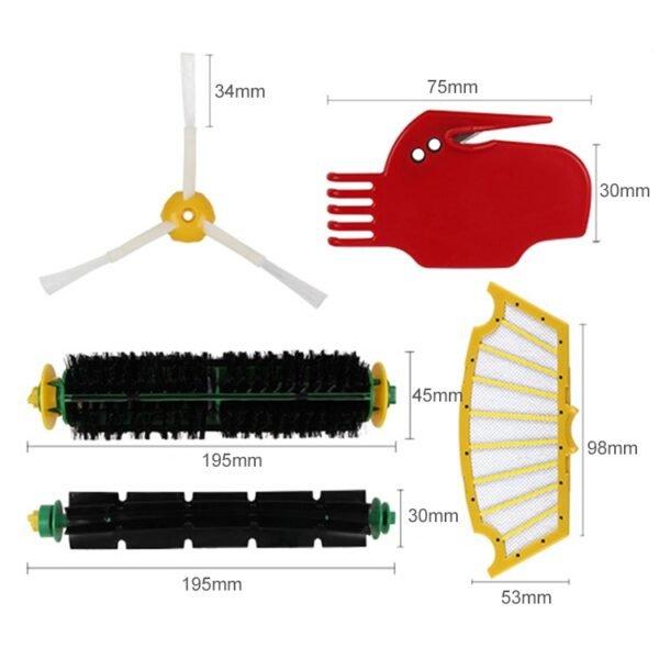 Sweeping Robot Accessories Side Brush Filter Roller Brush for iRobot 500 Series - Image 6