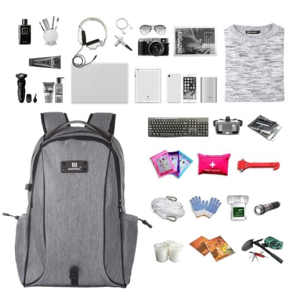 HAWEEL Outdoor Portable Canvas Dual Shoulders Laptop Backpack - Image 7