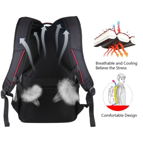 HAWEEL Foldable Removable Outdoor Portable Dual Shoulders Laptop Backpack - Image 3