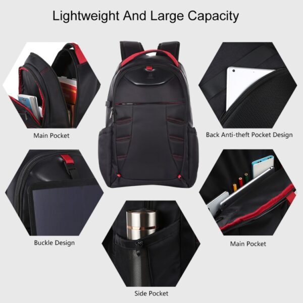 HAWEEL Foldable Removable Outdoor Portable Dual Shoulders Laptop Backpack - Image 5