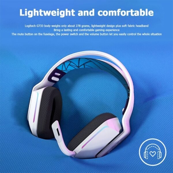 Logitech G733 LIGHT SPEED Wireless RGB Gaming Headset - Image 3