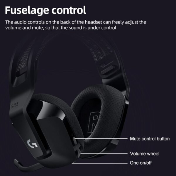 Logitech G733 LIGHT SPEED Wireless RGB Gaming Headset - Image 7