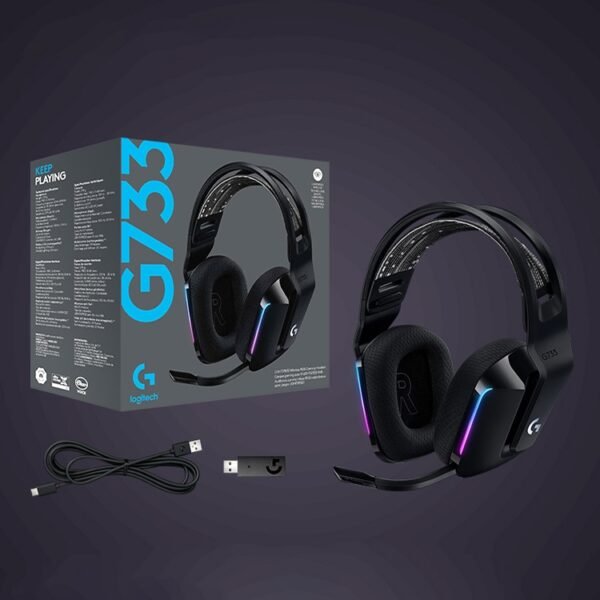 Logitech G733 LIGHT SPEED Wireless RGB Gaming Headset - Image 9