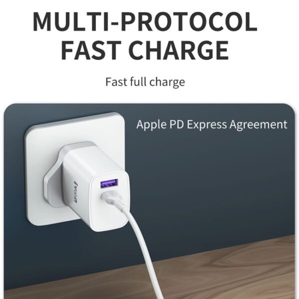 IVON AD52 18W USB-C / Type-C + USB Dual Port PD Fast Charge - Image 6