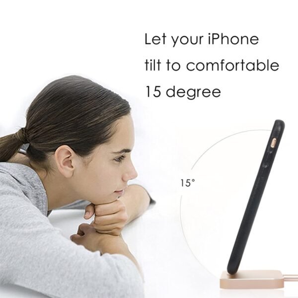 8 Pin Stouch Aluminum Desktop Station Dock Charger for iPhone - Image 5