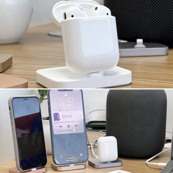 8 Pin Stouch Aluminum Desktop Station Dock Charger for iPhone - Image 7