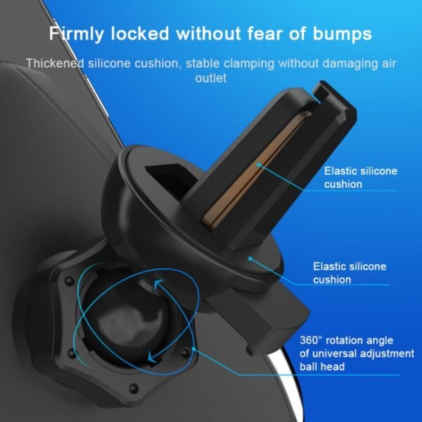 S7 15W QI 360 Degree Rotatable Infrared Induction Car Air Outlet Wireless Charging Mobile Phone Holder for 4.0-6.5 inch Mobile Phones, S7 - Image 11