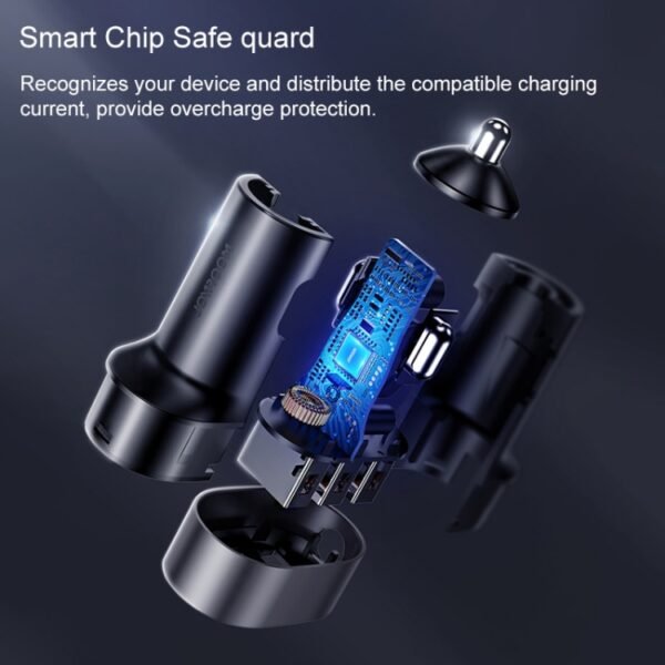 JOYROOM JR-CL03 6.2A Multi 5 Ports USB Smart Car Charger - Image 3