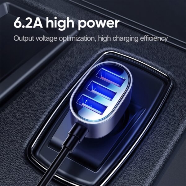 JOYROOM JR-CL03 6.2A Multi 5 Ports USB Smart Car Charger - Image 4