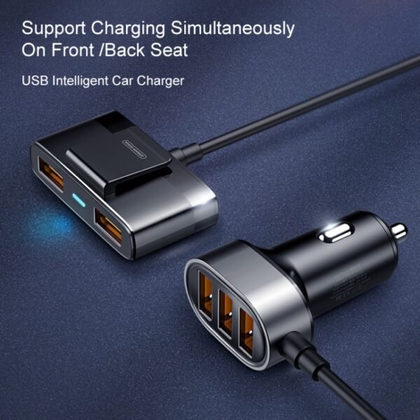 JOYROOM JR-CL03 6.2A Multi 5 Ports USB Smart Car Charger - Image 6