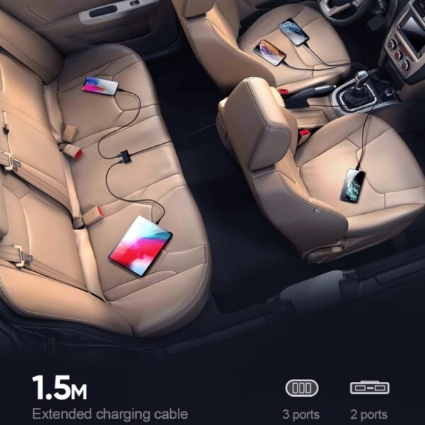 JOYROOM JR-CL03 6.2A Multi 5 Ports USB Smart Car Charger - Image 8