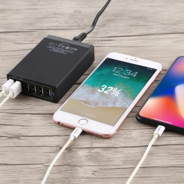 XBX09A 50W 5V 2.4A 6 USB Ports Quick Charger Travel Charger - Image 6