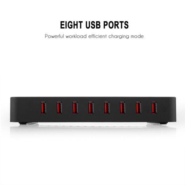 X6 96W 2.4A 8 USB Ports Smart Charger with Detachable Bezel, AU Plug, AU Plug Black, AU Plug White - Image 6