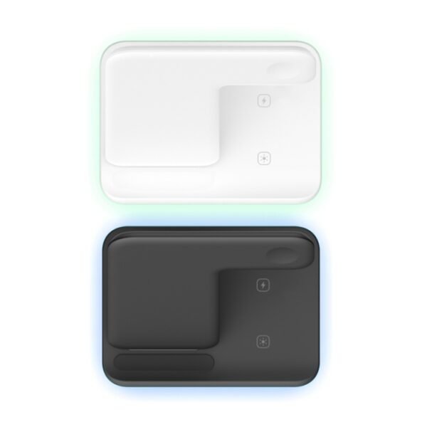 Z5A QI Vertical Magnetic Wireless Charger for Mobile Phones & Apple Watches & AirPods / Samsung Galaxy Buds / Huawei Free Buds, with Touch Ring Light, Z5A - Image 3
