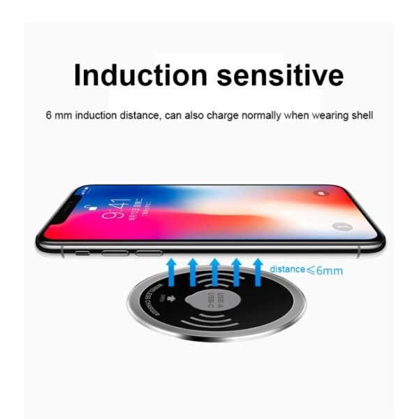 KP-ZMC Embedded Desktop Wireless Charger with PD+USB Interface Cable Length: 1.2m - Image 5