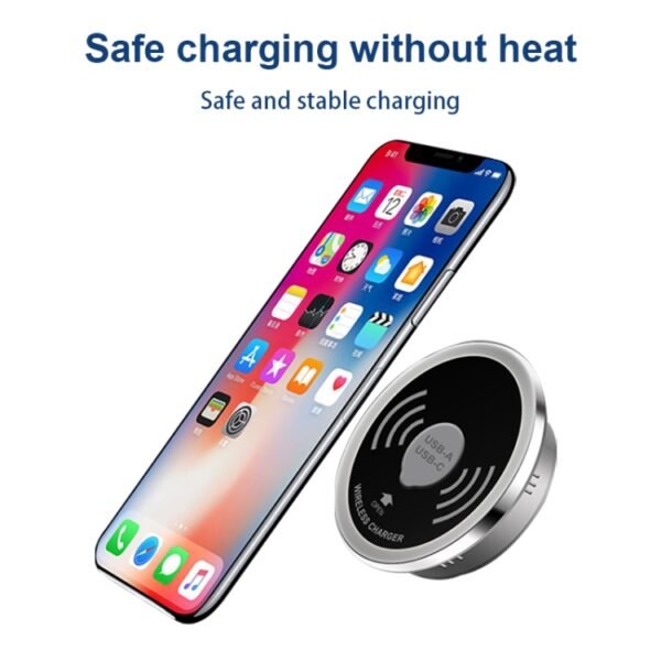 KP-ZMC Embedded Desktop Wireless Charger with PD+USB Interface Cable Length: 1.2m - Image 7