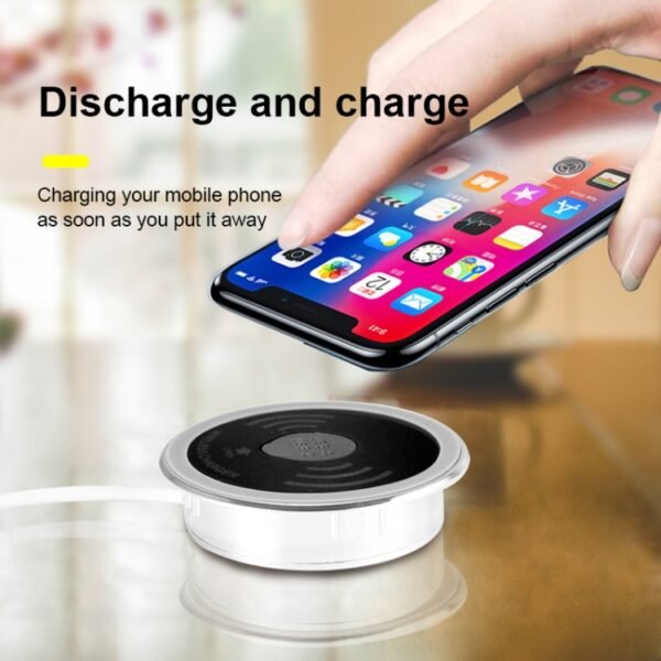 KP-ZMC Embedded Desktop Wireless Charger with PD+USB Interface Cable Length: 1.2m - Image 9