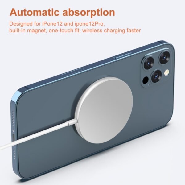M1 Aluminum Alloy Magnetic Positioning Wireless Charger - Image 5