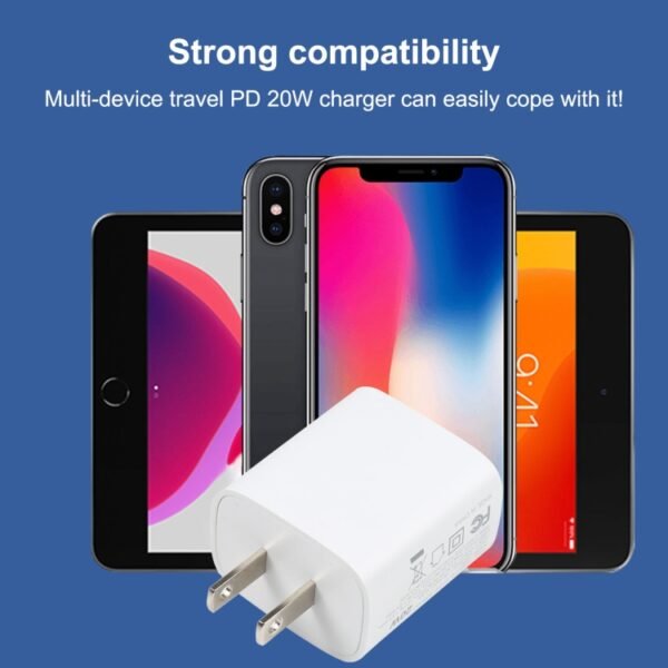 U087 20W USB-C / Type-C + USB Ports Fast Charging Travel Charger, US Plug - Image 6