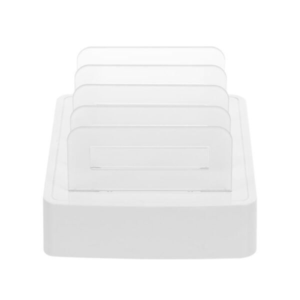 659Q 80W 4 Ports QC3.0 Fast Charging Dock USB Smart Charger with Phone & Tablet Holder, US Plug - Image 3