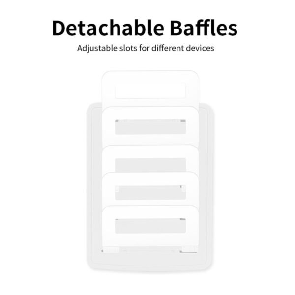 659Q 80W 4 Ports QC3.0 Fast Charging Dock USB Smart Charger with Phone & Tablet Holder, US Plug - Image 4