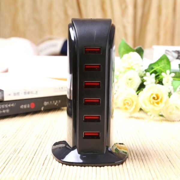 853L 30W 6 Ports USB Fast Charging Dock Smart Charger AC100-240V - Image 5