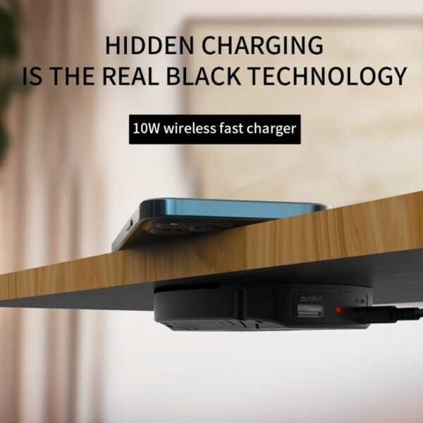 T16 10W Long-distance Air-tight Magnetic Wireless Charger for Desktops Within 30mm Thickness - Image 5