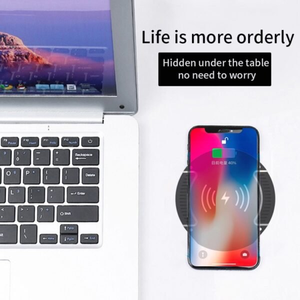 T16 10W Long-distance Air-tight Magnetic Wireless Charger for Desktops Within 30mm Thickness - Image 6