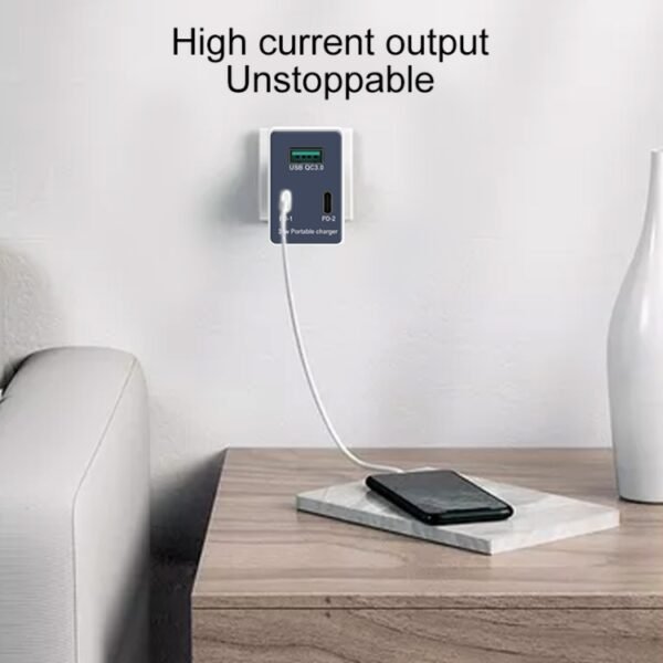 WLX-X3 36W 90 Degrees Foldable Pin Portable Multi-function USB Charger, US Plug - Image 15