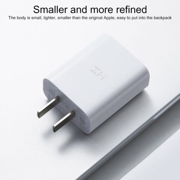 Original Xiaomi Youpin ZMI 20W Quick Charger Power Adapter with Type-C / USB-C to 8 Pin Charging Cable, US Plug - Image 4