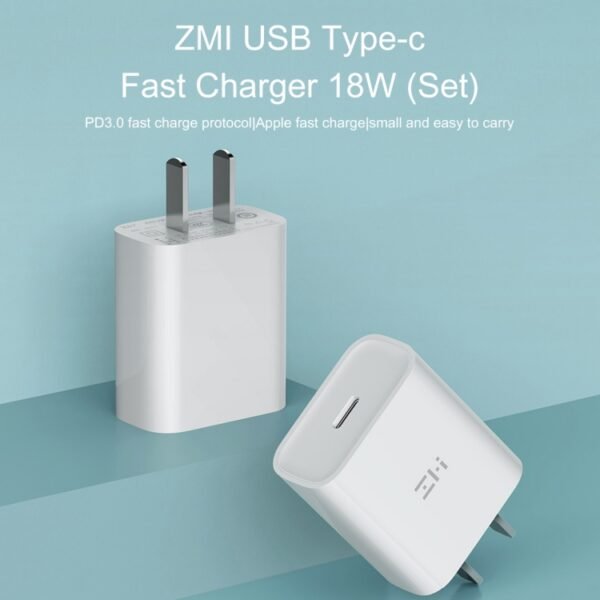 Original Xiaomi Youpin ZMI 20W Quick Charger Power Adapter with Type-C / USB-C to 8 Pin Charging Cable, US Plug - Image 6