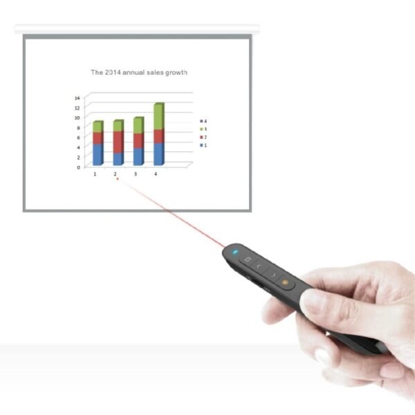 Doosl DSIT001 2.4GHz Updated Version Powerpoint Presentation Remote Control Multi-functional Laser Pointer for Multi-media, Control Distance: 100m - Image 7