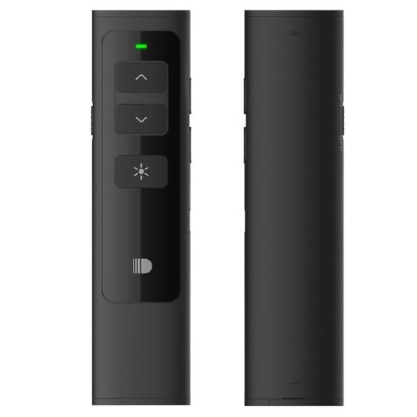 Doosl DSIT013 2.4GHz Rechargeable PowerPoint Presentation Remote Control Multi-functional Laser Pointer for PowerPoint / Keynote / Prezi, Control Distance: 100m(Black) - Image 3
