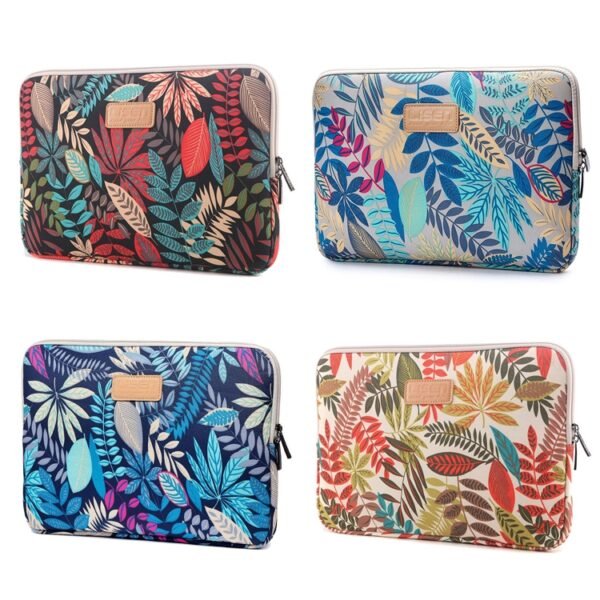 Lisen 7.0 inch Sleeve Case Colorful Leaves Zipper Briefcase Carrying Bag, 7.0 inch - Image 5