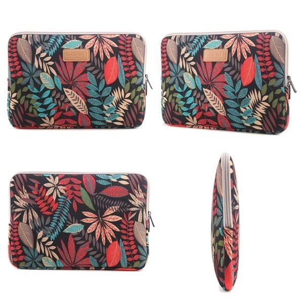 Lisen 7.0 inch Sleeve Case Colorful Leaves Zipper Briefcase Carrying Bag, 7.0 inch - Image 6