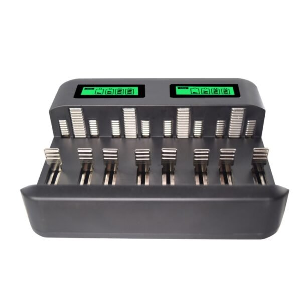 5V 2A USB 8 Slot Battery Charger for AA & AAA & C / D Battery, with LCD Display - Image 2