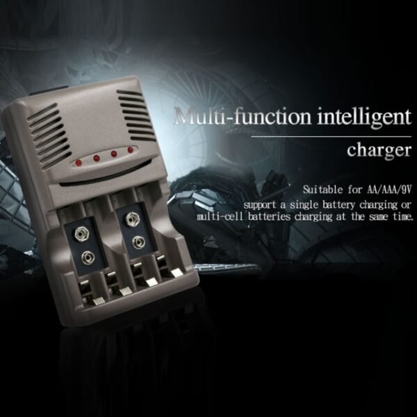 AC 100-240V 4 Slot Battery Charger for AA & AAA & 9V Ni-MH Battery, EU Plug - Image 15