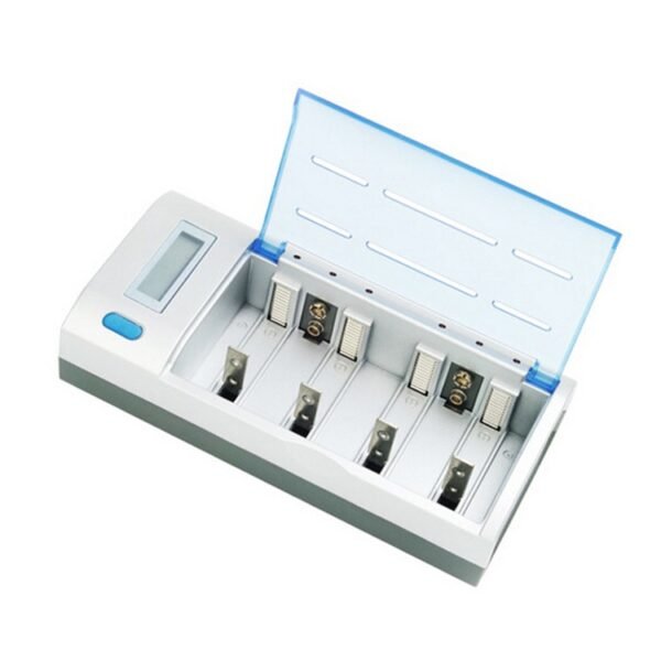 AC 100-240V 4 Slot Battery Charger for AA & AAA & C / D Size Battery, with LCD Display, US Plug - Image 2
