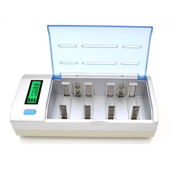 AC 100-240V 4 Slot Battery Charger for AA & AAA & C / D Size Battery, with LCD Display, US Plug - Image 3